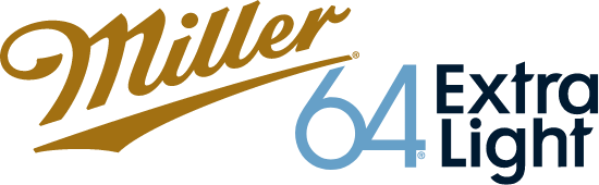 miller64 extra light beer logo